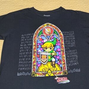 Legend of Zelda Link "Wind Walker" video game promo T shirt size L